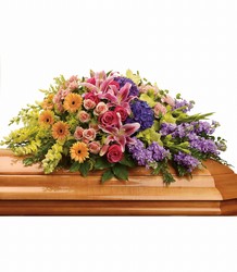 Garden of Sweet Memories Half Couch Casket Spray Garden of Sweet Memories Half Couch Casket Spray